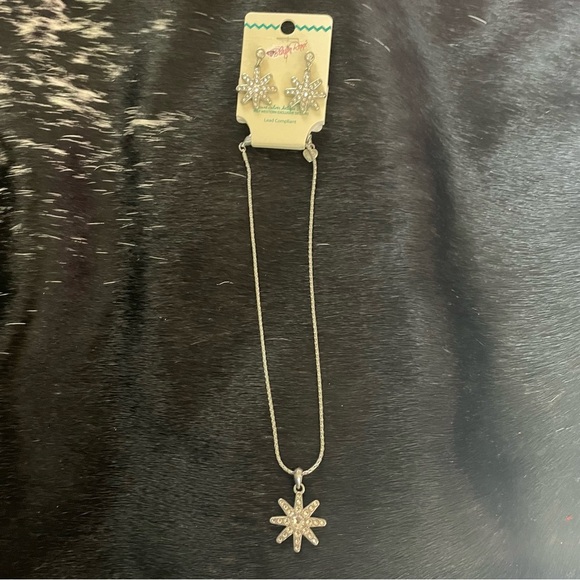 Blazin Roxx Spurwell Earrings Necklace Set New Lead Compliant USA Western Cowgir - Picture 1 of 3